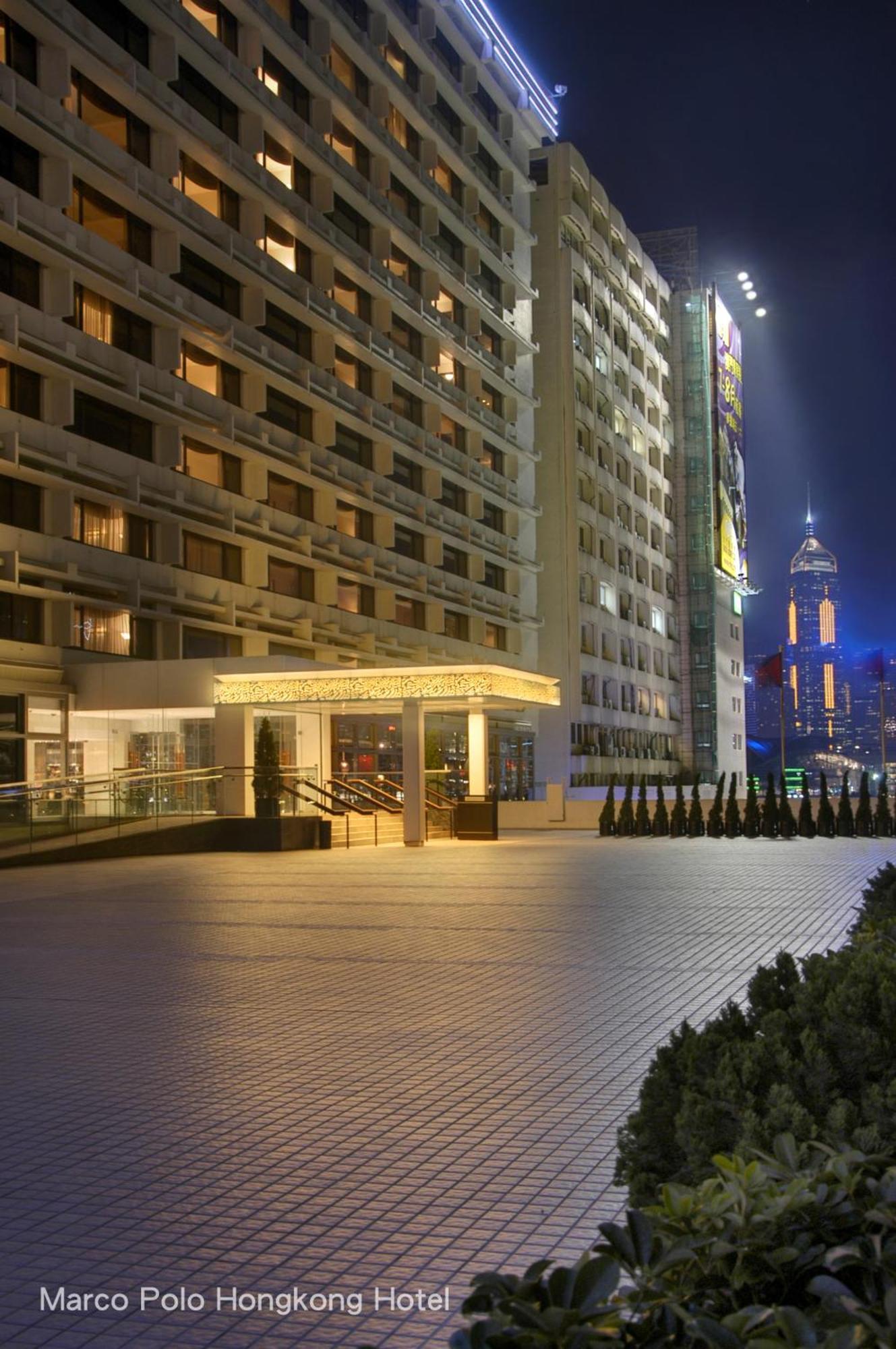 Marco Polo Hongkong Hotel Eksteriør bilde The entrance of the hotel